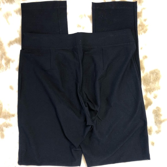 Eileen Fisher Pants Small Black Pull On Stretch - Picture 6 of 7